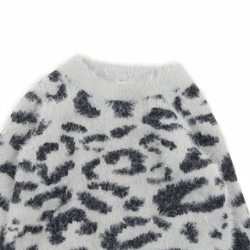 NEXT Girls Multicoloured Animal Print  Jumper Dress  Size 3 Years