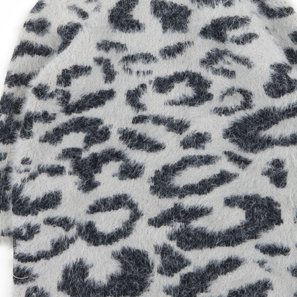 NEXT Girls Multicoloured Animal Print  Jumper Dress  Size 3 Years