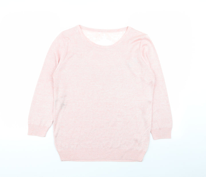 TU Womens Pink Pullover Jumper Size 12