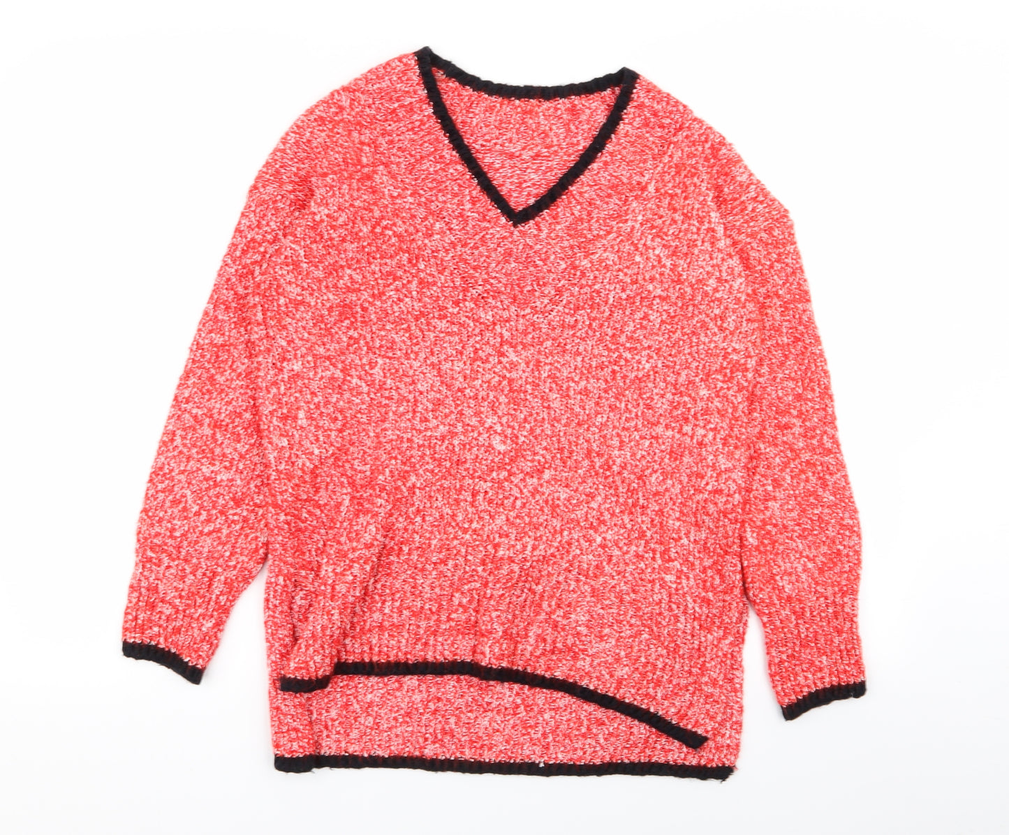 M&S Womens Red   Pullover Jumper Size S