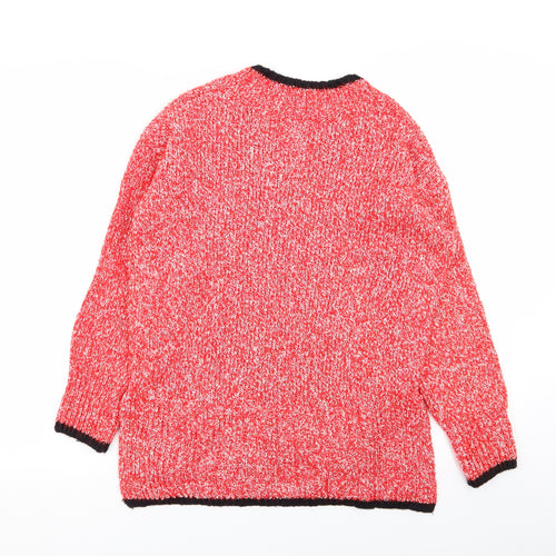 M&S Womens Red   Pullover Jumper Size S