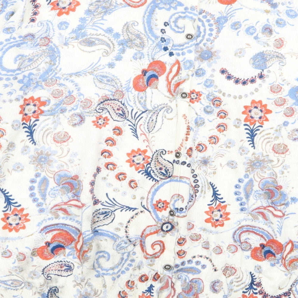 Monsoon Womens Multicoloured Geometric  Basic T-Shirt Size 18