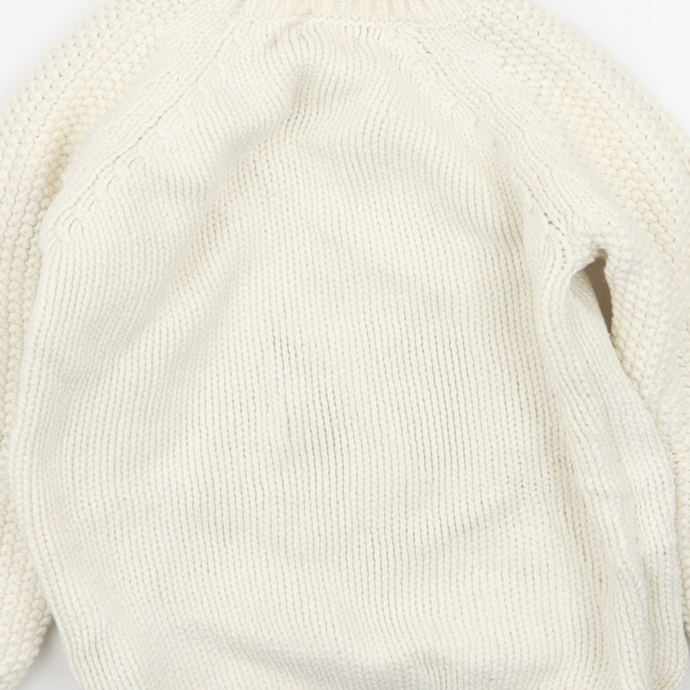 NEXT Girls Ivory   Pullover Jumper Size 3-4 Years
