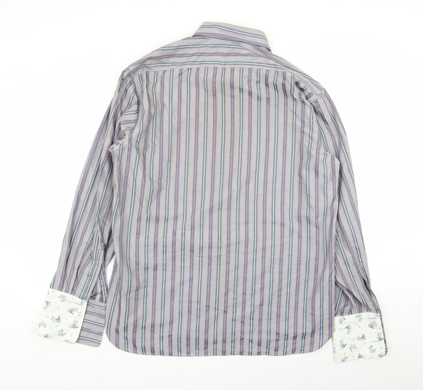 Autograph Mens Multicoloured Striped   Dress Shirt Size 17