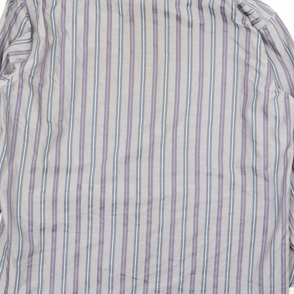 Autograph Mens Multicoloured Striped   Dress Shirt Size 17