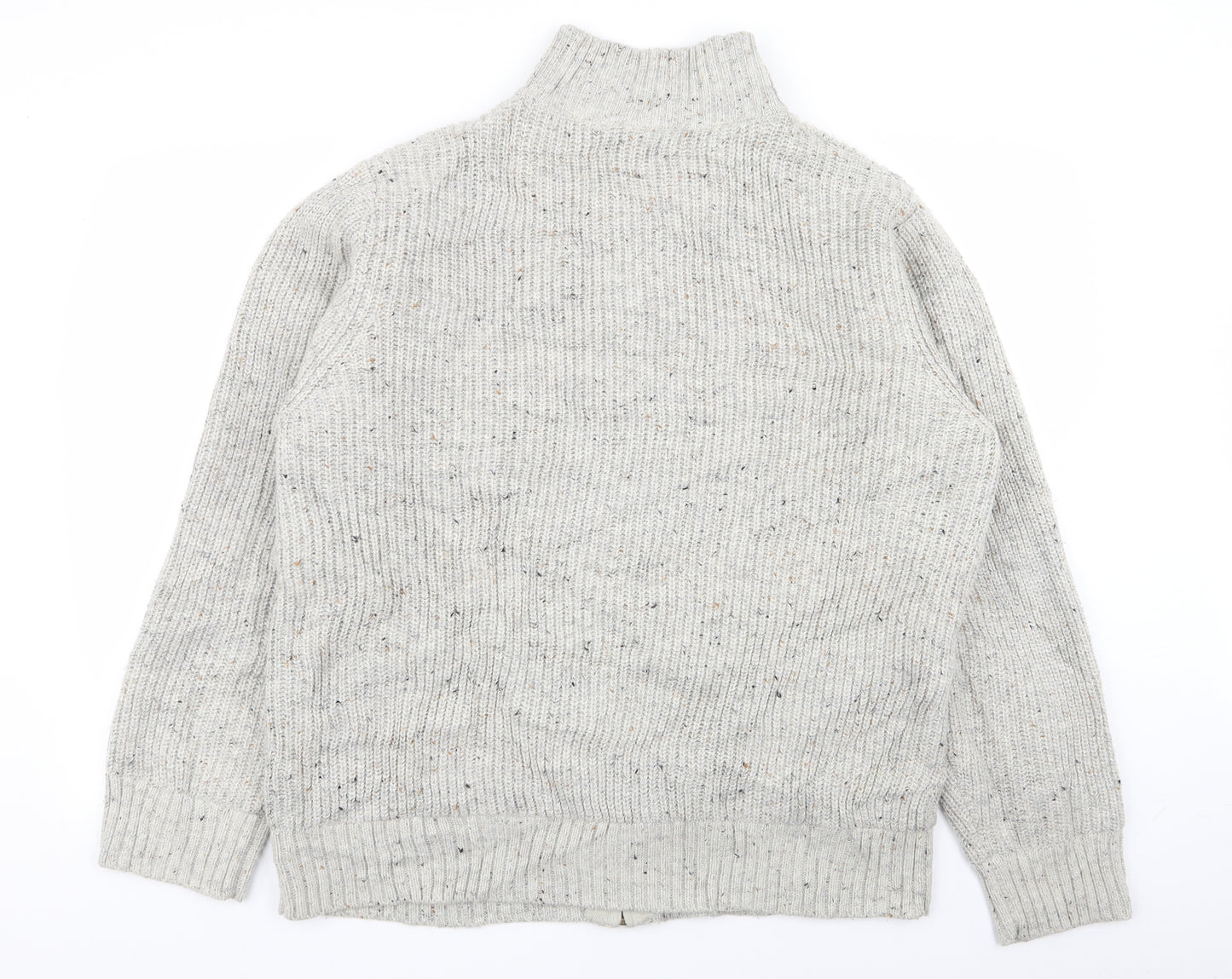 Asda George Mens Grey   Full Zip Jumper Size L