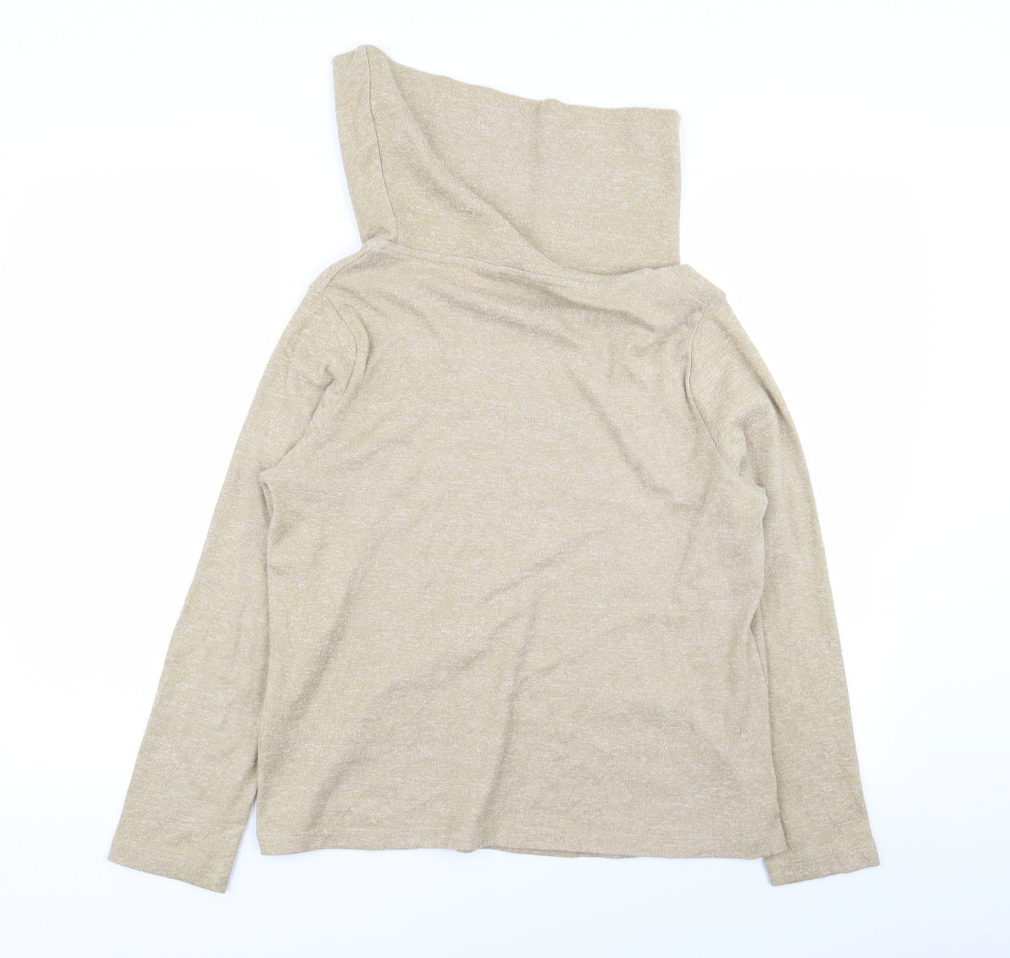 M&S Womens Beige   Basic T-Shirt Size 14