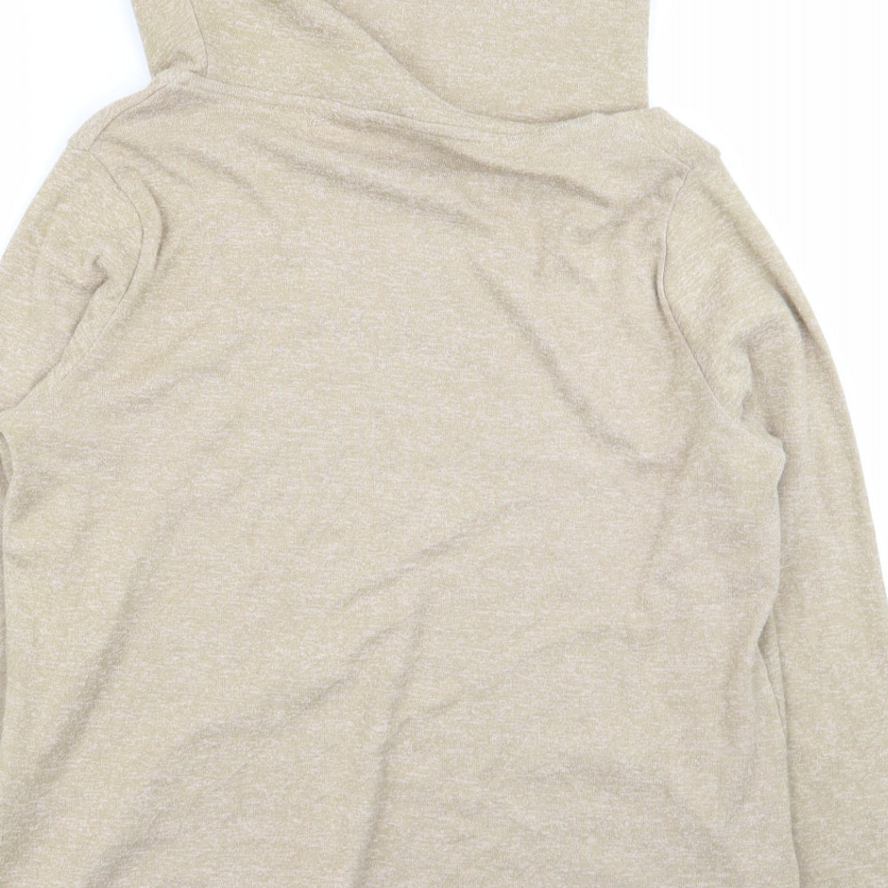 M&S Womens Beige   Basic T-Shirt Size 14