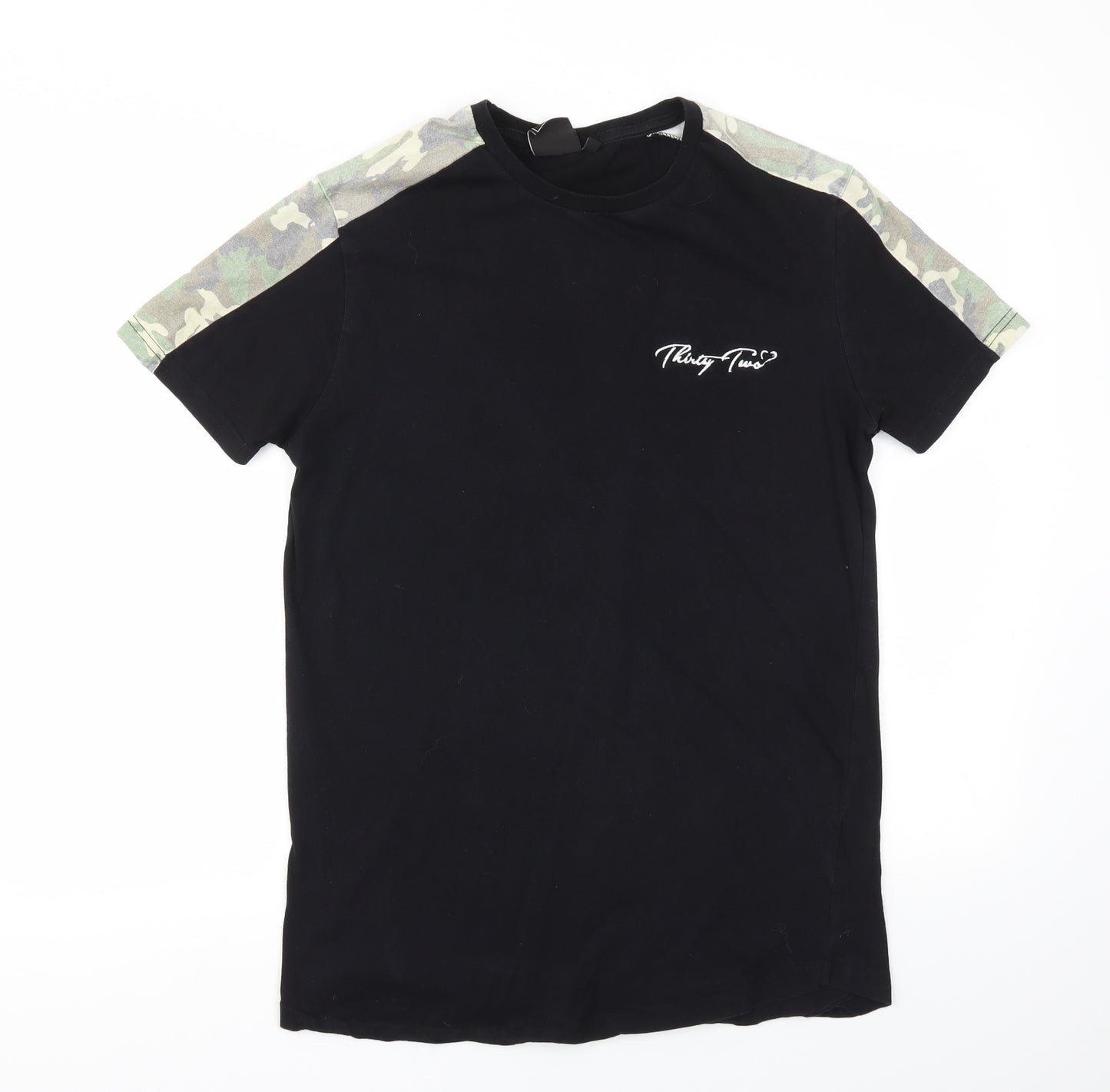 Preworn Mens Black    T-Shirt Size S