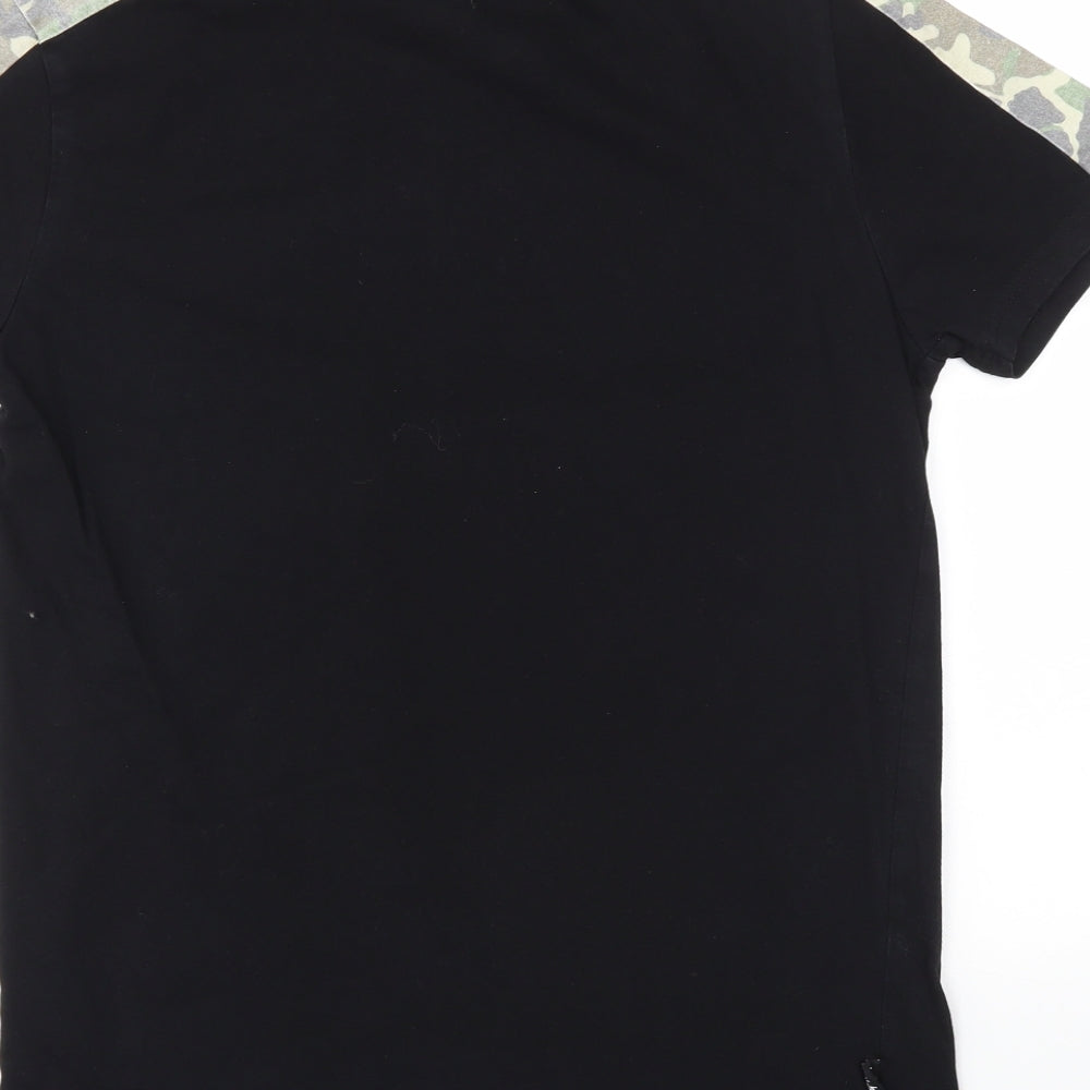 Preworn Mens Black    T-Shirt Size S
