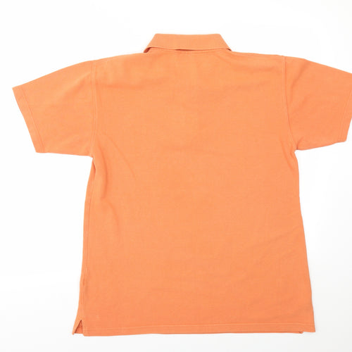 Cotton Traders Mens Orange    Polo Size M