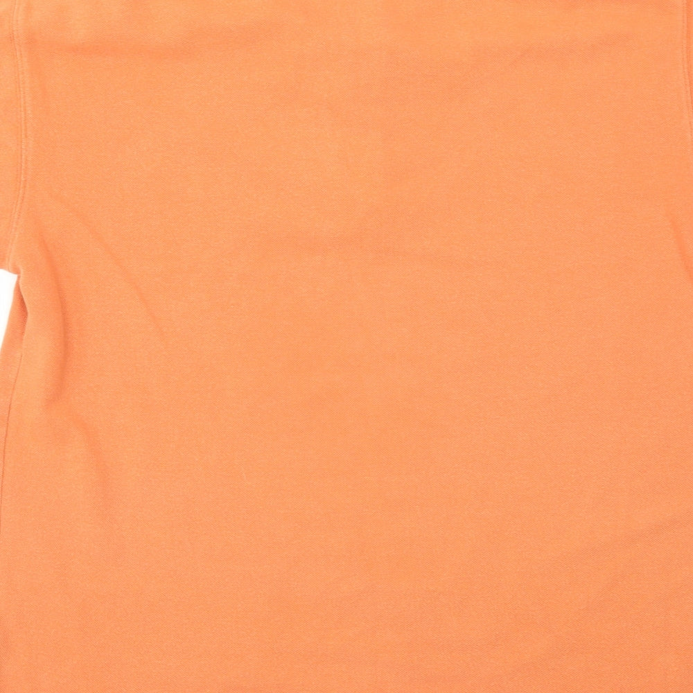 Cotton Traders Mens Orange    Polo Size M