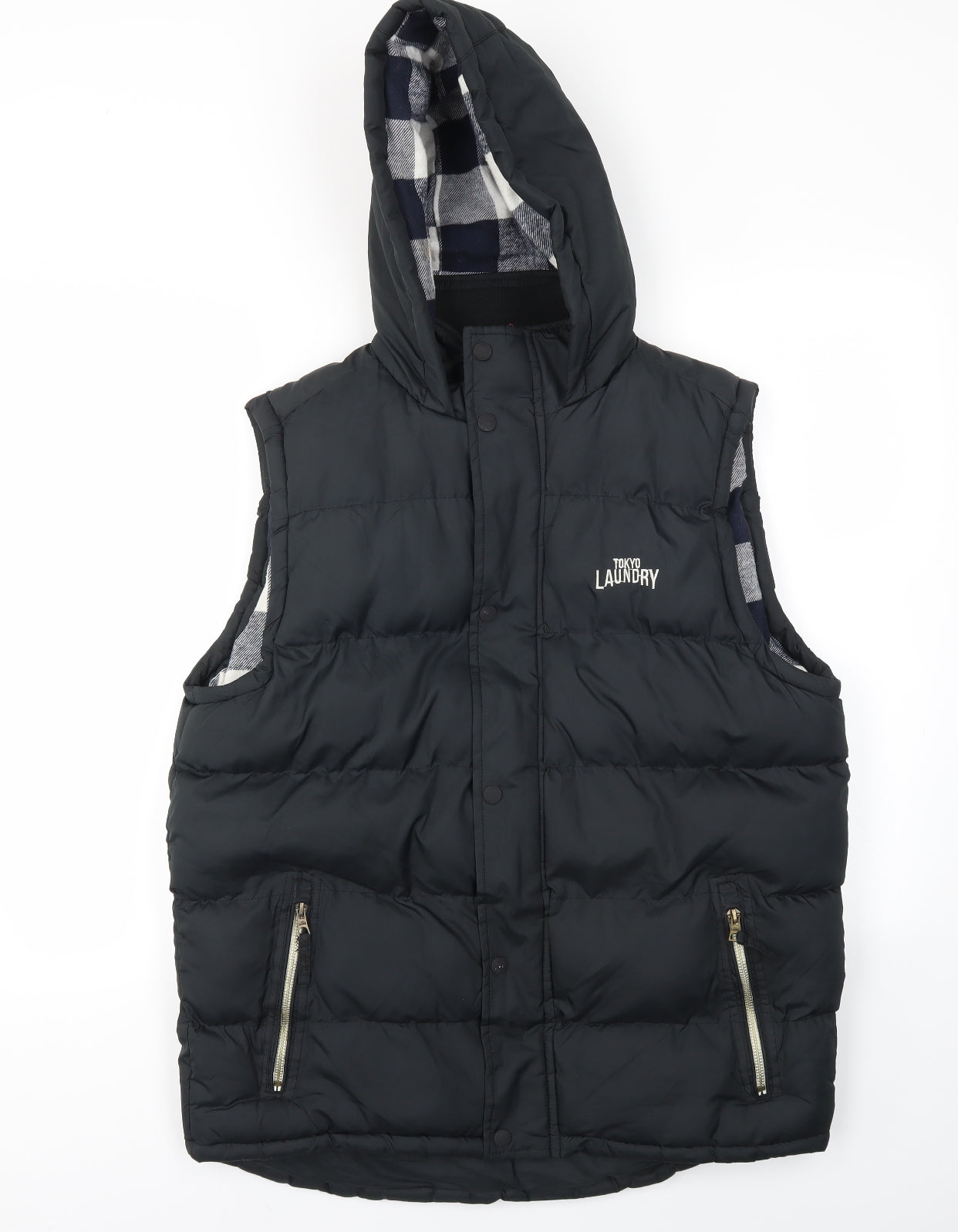 TOKIO  Mens Black   Gilet Coat Size L