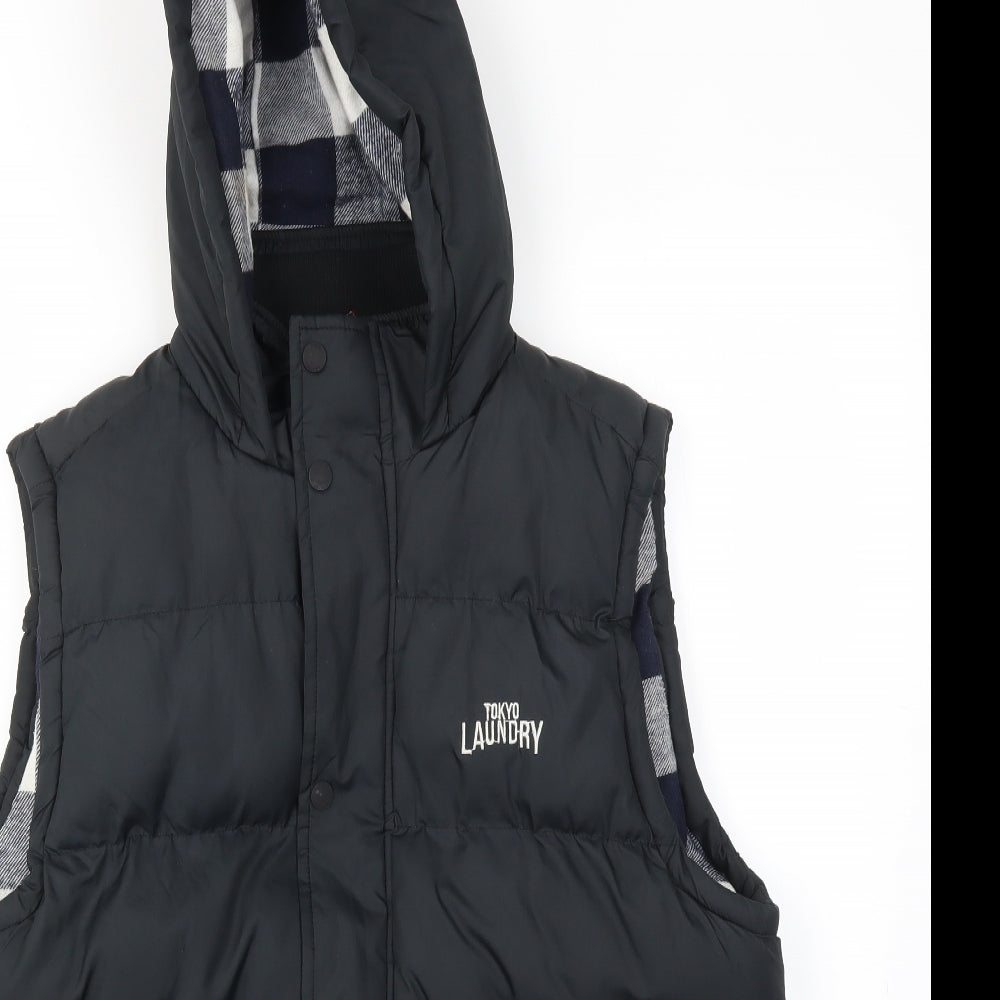 TOKIO  Mens Black   Gilet Coat Size L