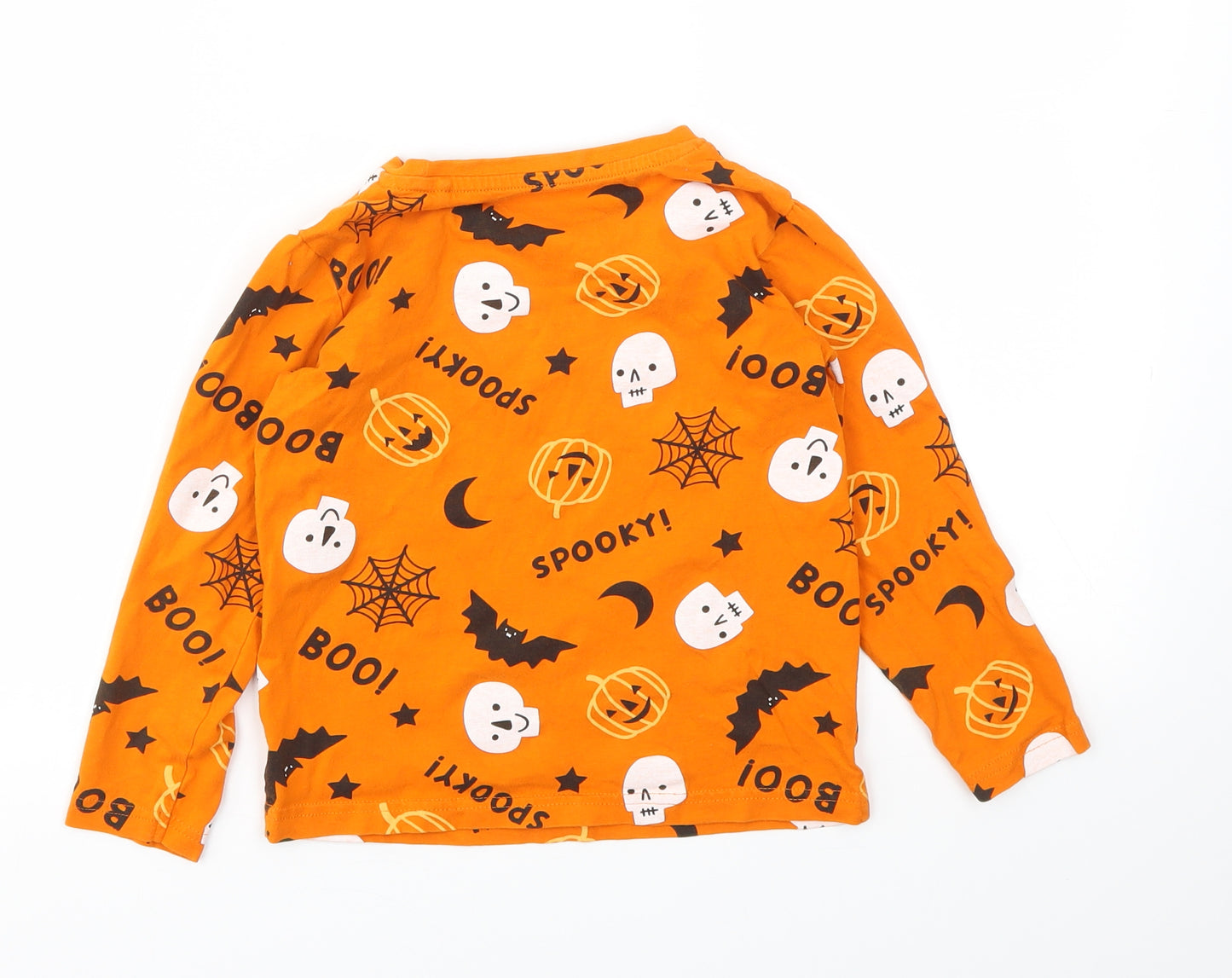 TU Boys Orange Animal Print  Basic T-Shirt Size 4-5 Years