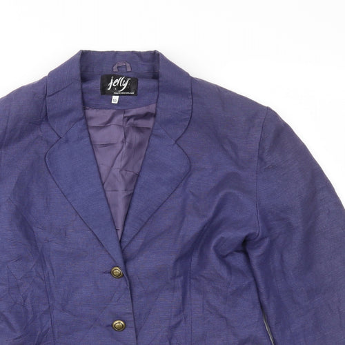 JELLY Womens Blue   Jacket Blazer Size 10