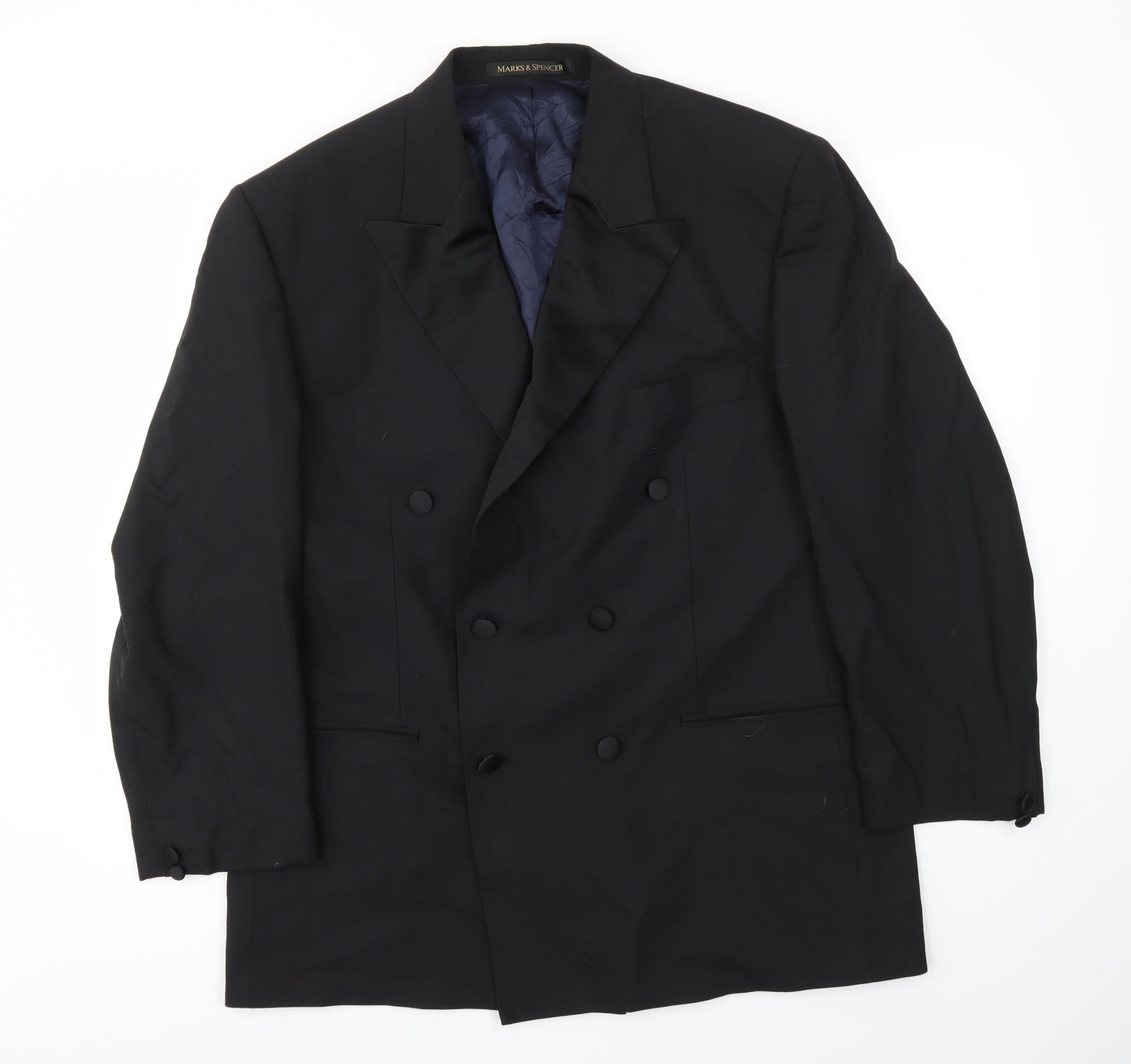 M&S Mens Black   Jacket Blazer Size 42