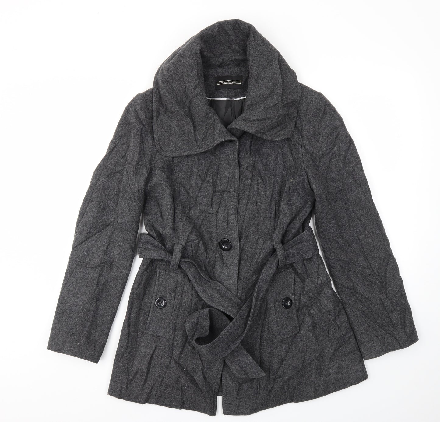 Woolmark Womens Grey   Jacket Coat Size 10