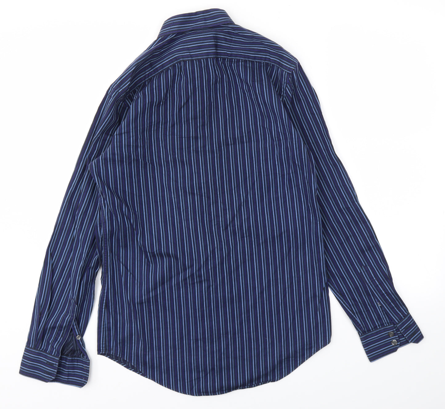 St George Mens Blue Striped   T-Shirt Size 15