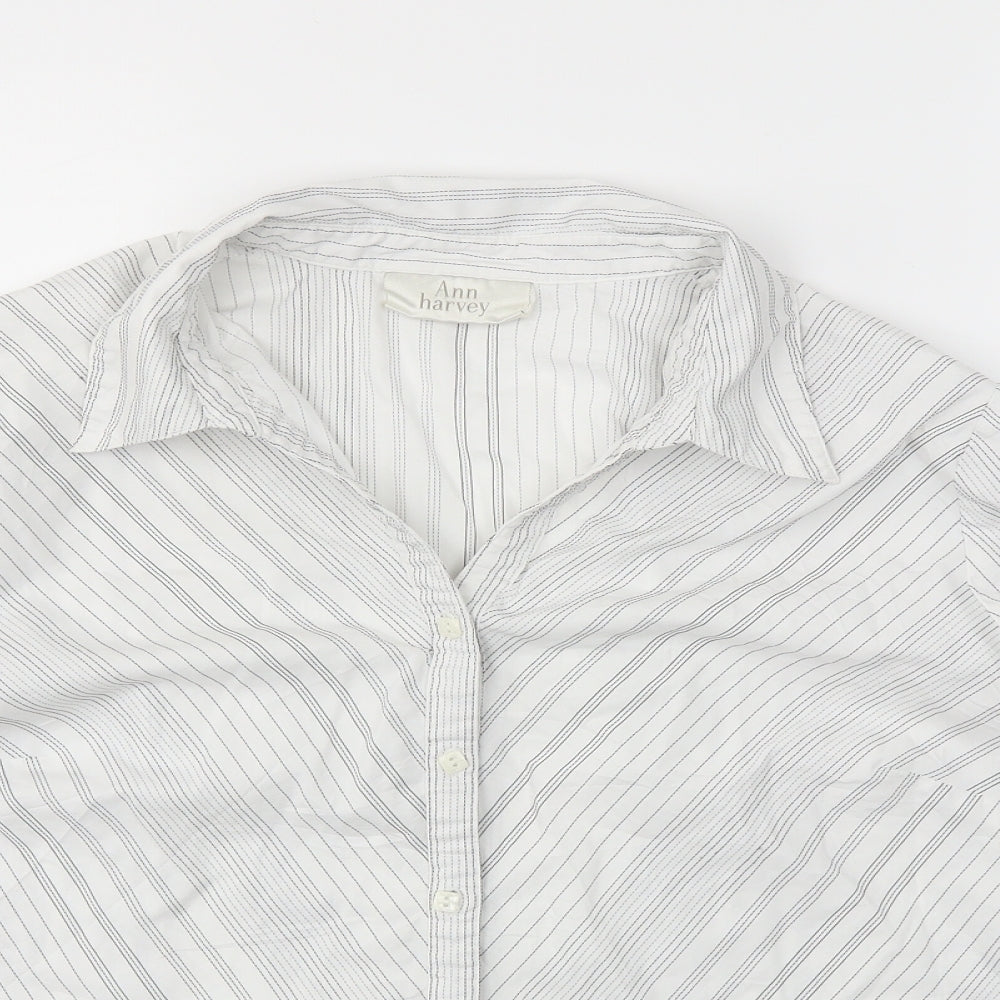 Ann Harvey Womens White   Basic T-Shirt Size 18