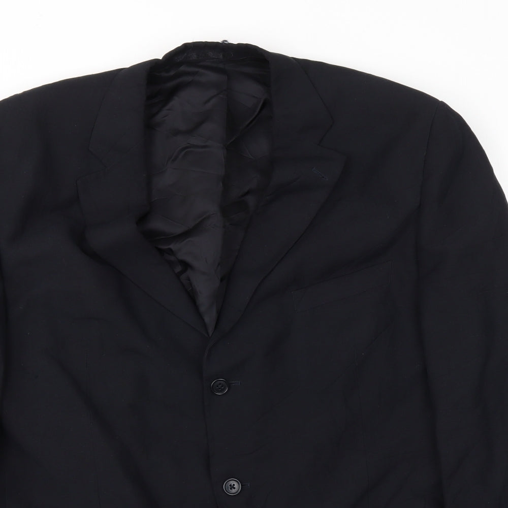 Jaeger Mens Blue   Jacket Blazer Size 46