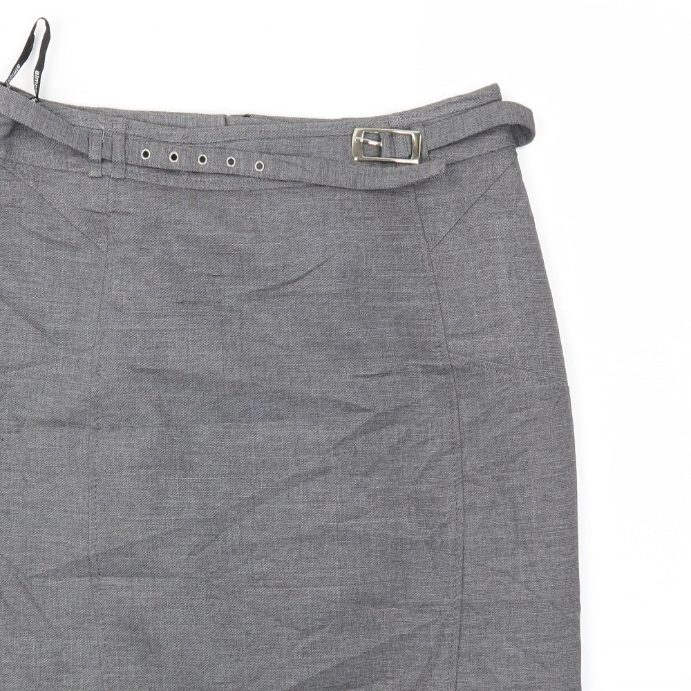 Primark Womens Grey   A-Line Skirt Size 12