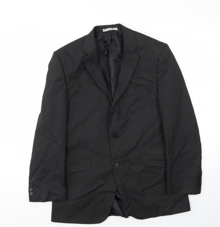 Preworn Mens Black   Jacket Blazer Size 40