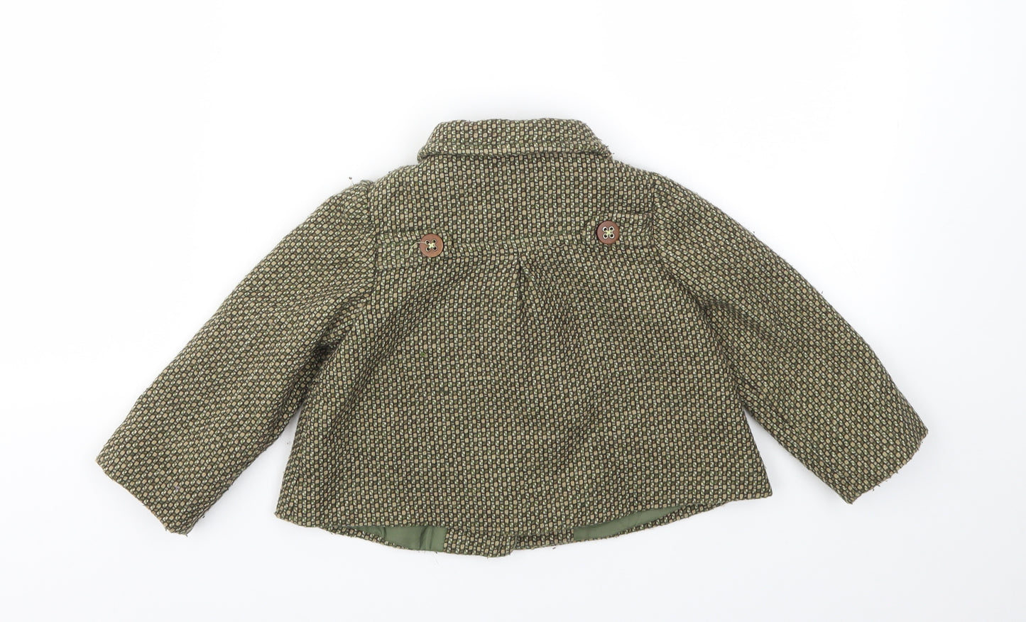 Zara Girls Green   Basic Jacket Coat Size 12-18 Months