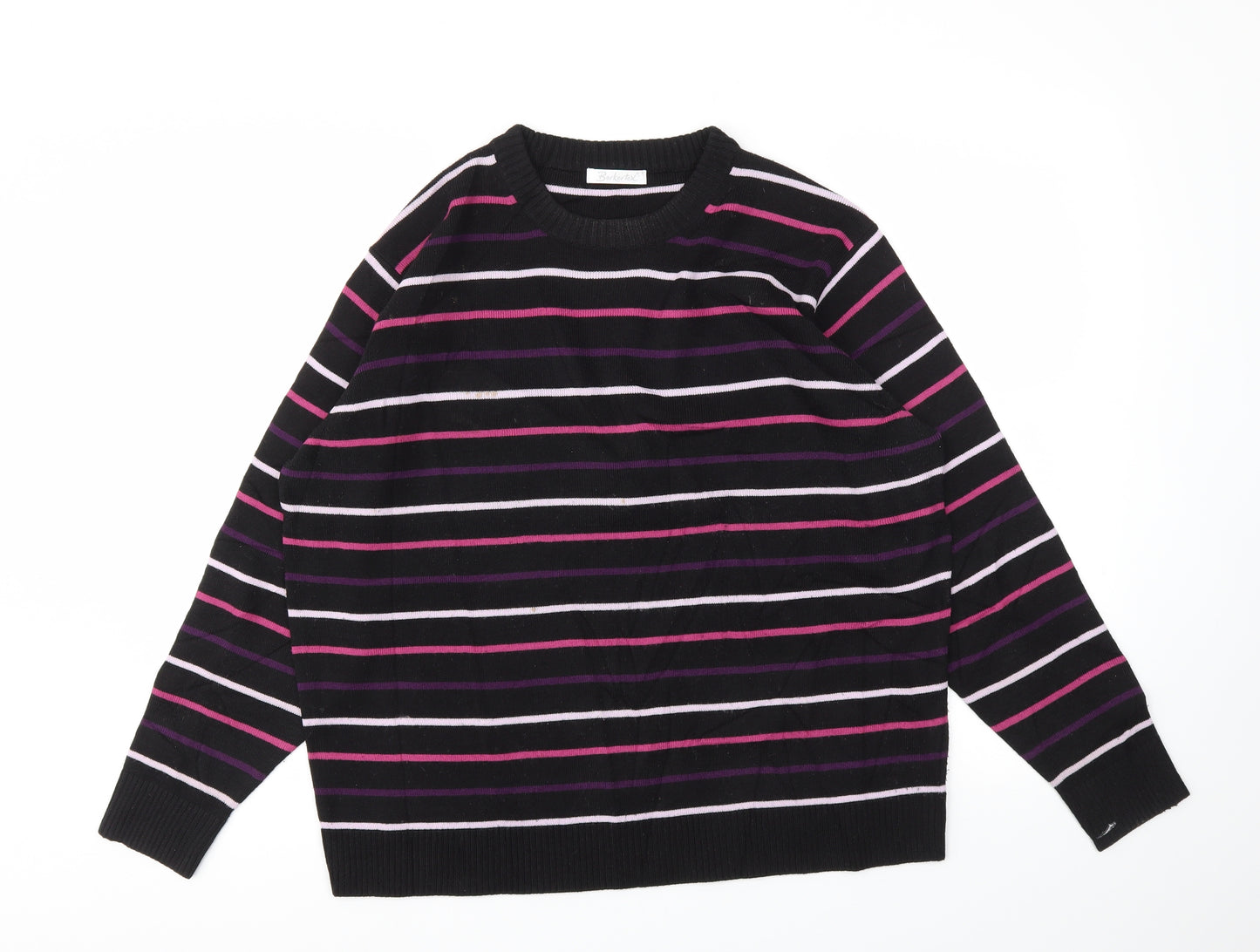 Berkertex Womens Multicoloured Striped  Pullover Jumper Size 22