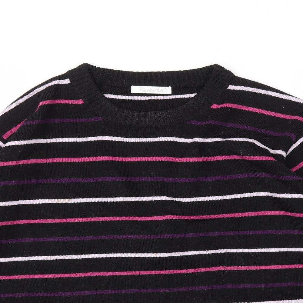 Berkertex Womens Multicoloured Striped  Pullover Jumper Size 22