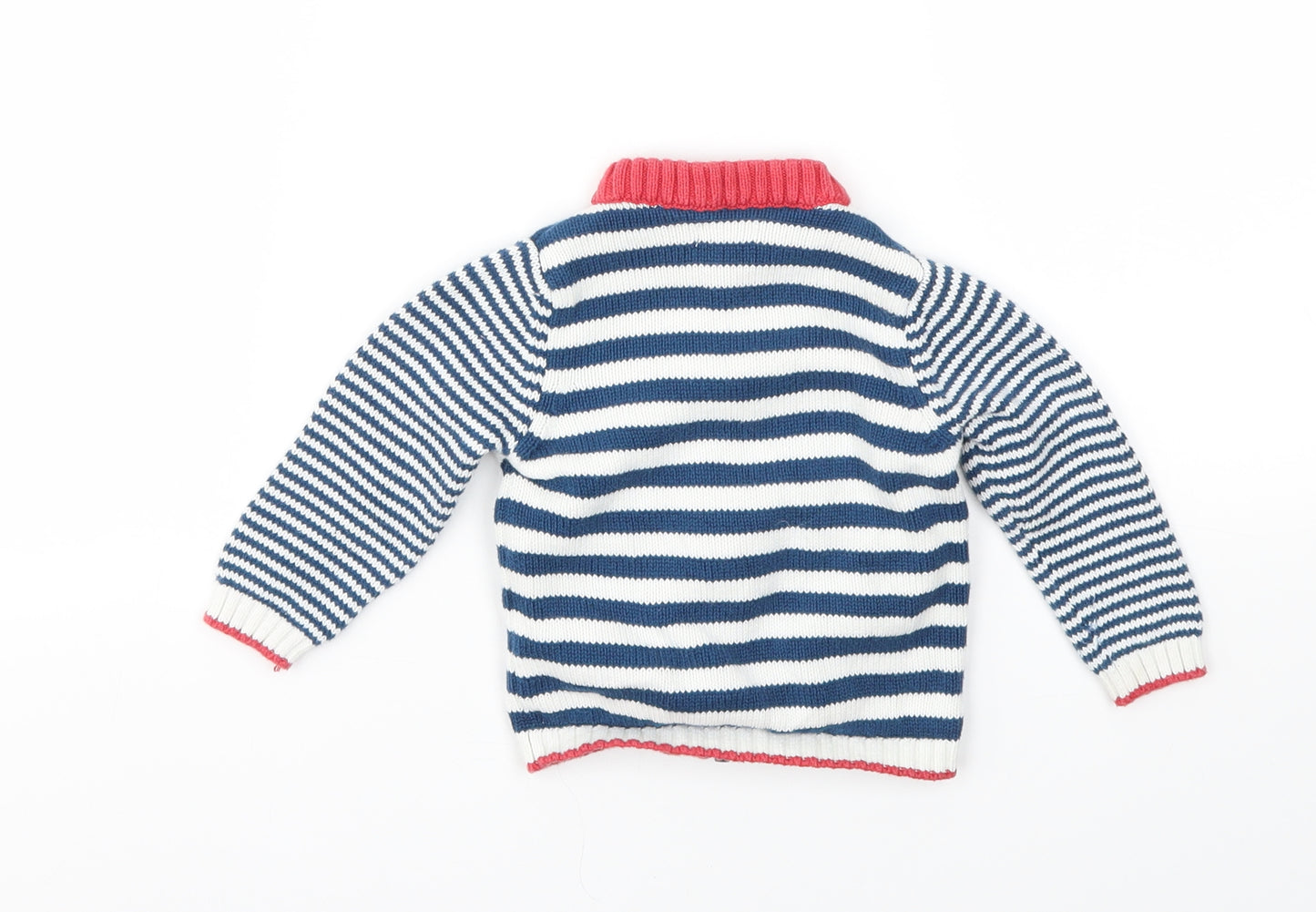 jhon lewis  Boys Blue Striped  Basic Jacket Jacket Size 3-6 Months