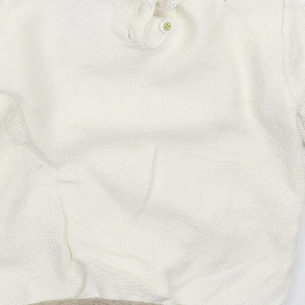 Catherine Malandrino Baby White  Knit Pullover Jumper Size 6-9 Months