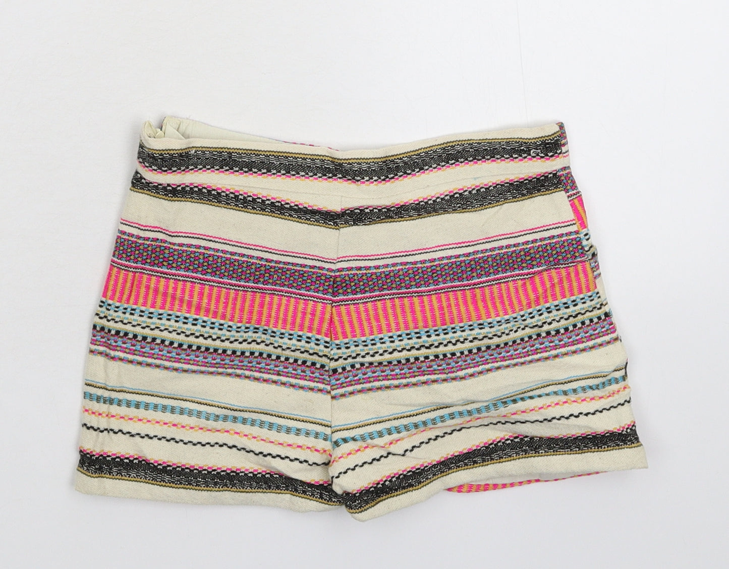 Matalan Girls Multicoloured Striped  Mini Skort Size 5-6 Years