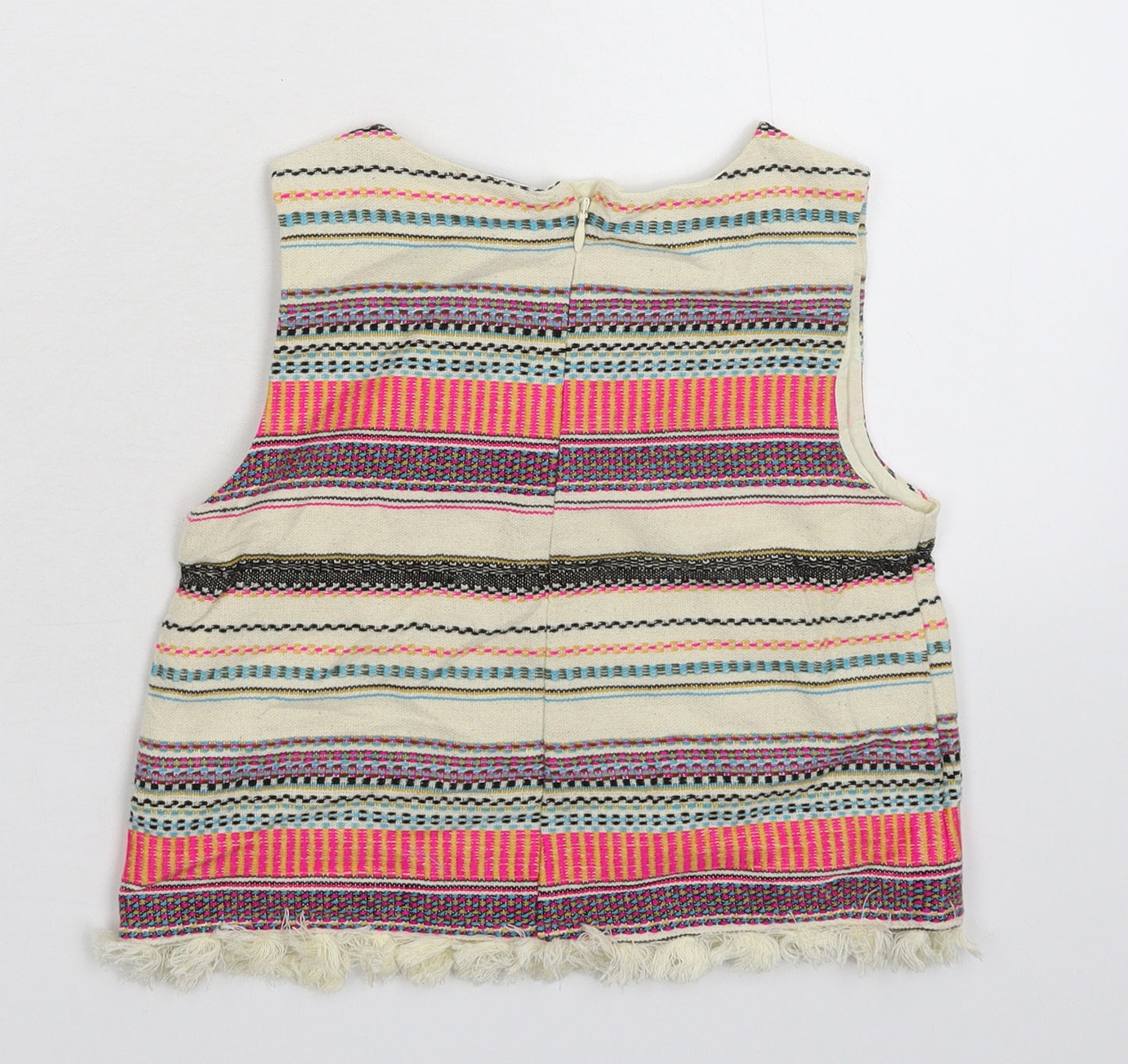 Matalan Girls Multicoloured Striped  Pullover Jumper Size 6 Years
