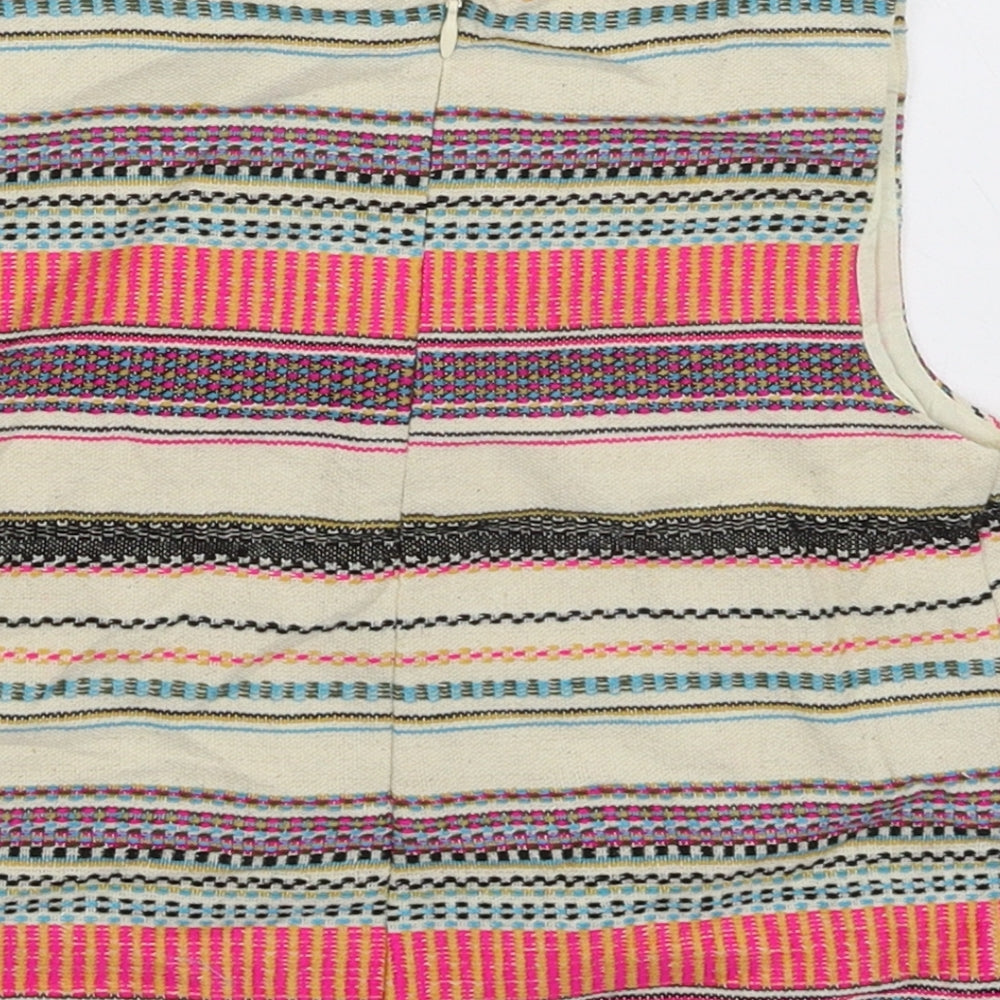 Matalan Girls Multicoloured Striped  Pullover Jumper Size 6 Years