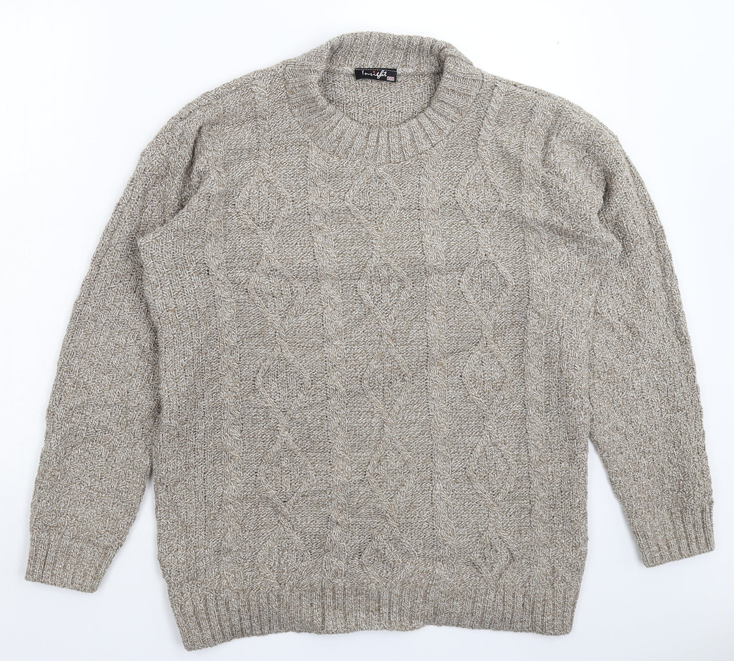 Insight Mens Grey  Knit Pullover Jumper Size L
