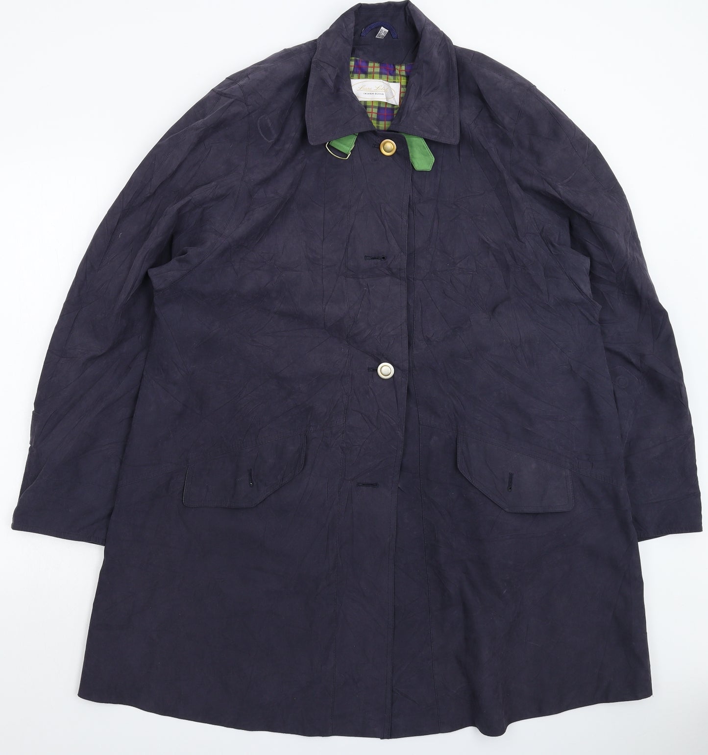 Laura Lebek Womens Grey   Overcoat Coat Size 16