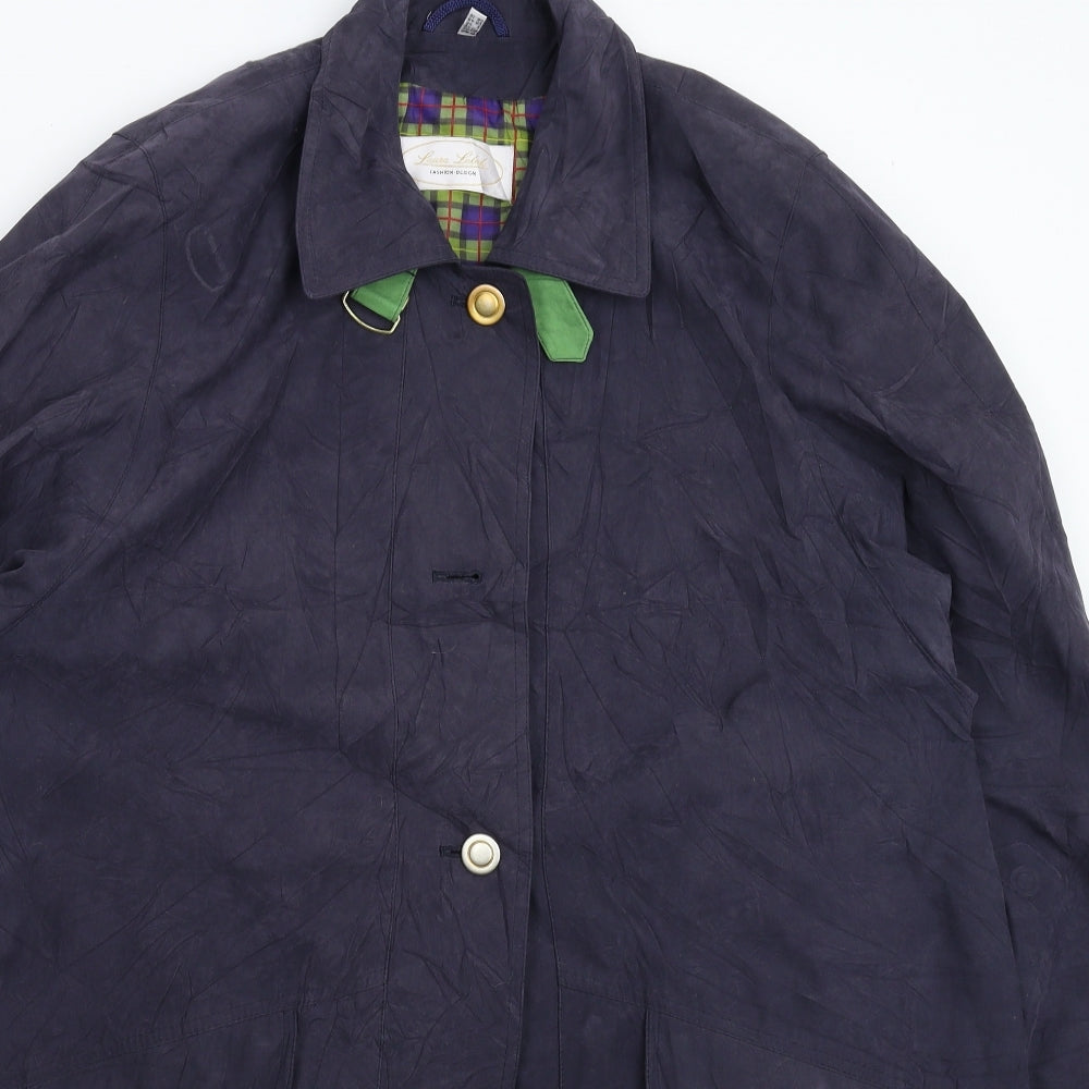 Laura Lebek Womens Grey   Overcoat Coat Size 16