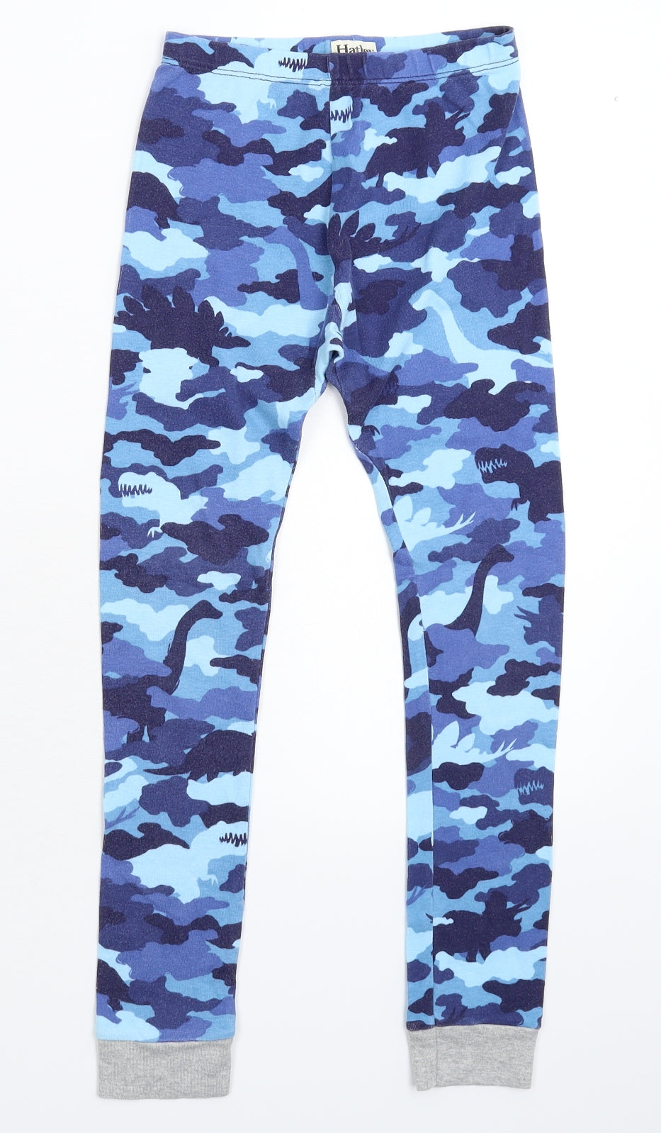Hatley Girls Blue Camouflage  Jegging Trousers Size 7 Years - Legging