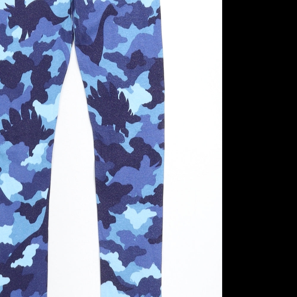 Hatley Girls Blue Camouflage  Jegging Trousers Size 7 Years - Legging