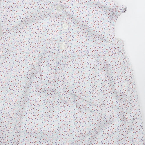 F&F Girls White   Fit & Flare  Size 3-6 Months