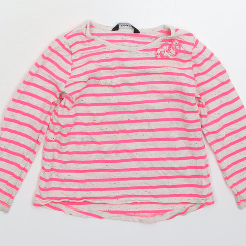 George Girls Multicoloured Striped  Basic T-Shirt Size 3-4 Years