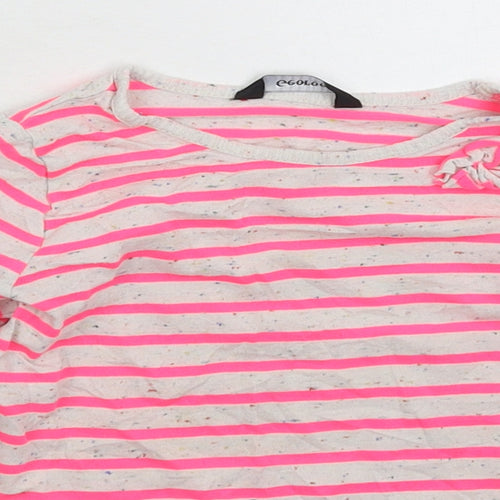 George Girls Multicoloured Striped  Basic T-Shirt Size 3-4 Years