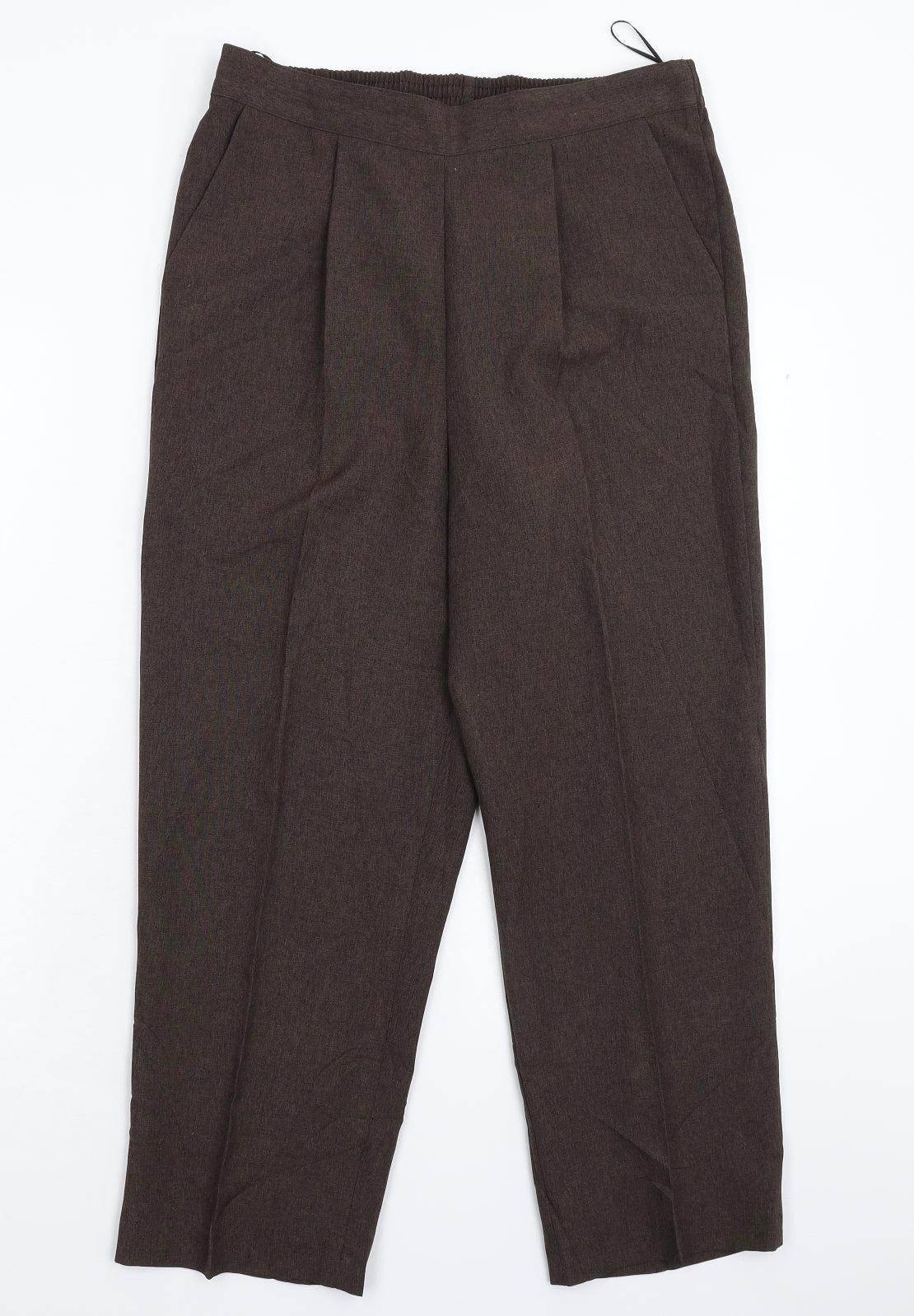 Bonmarché Womens Grey   Cropped Trousers Size 12 L24 in