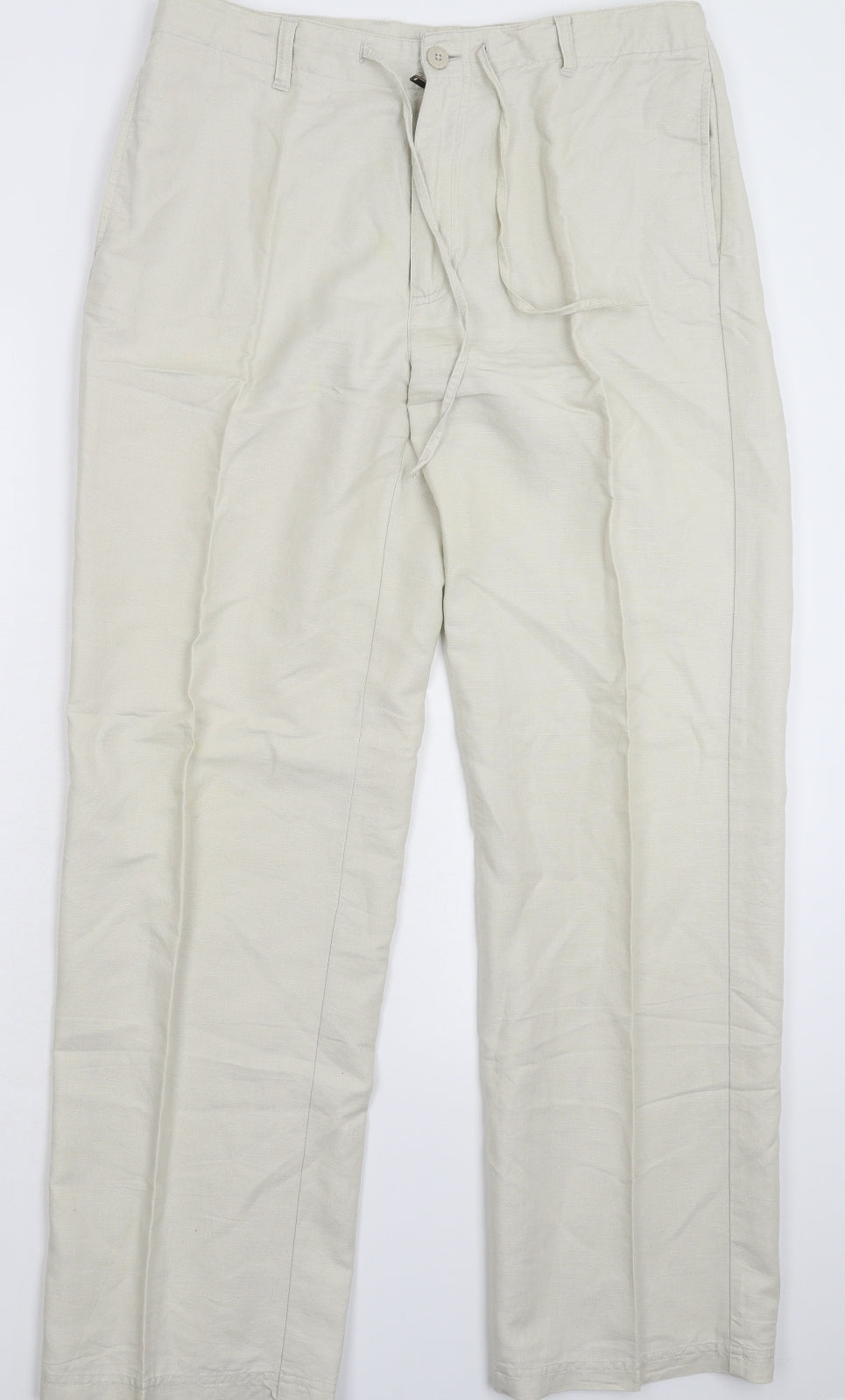 Easy Mens Beige   Trousers  Size 34 L32 in