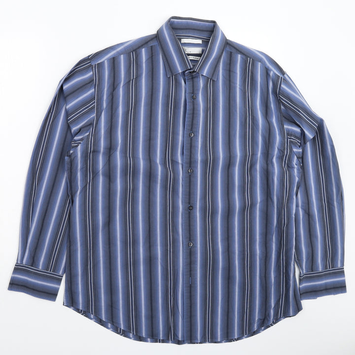 BHS Mens Multicoloured Striped   Button-Up Size L