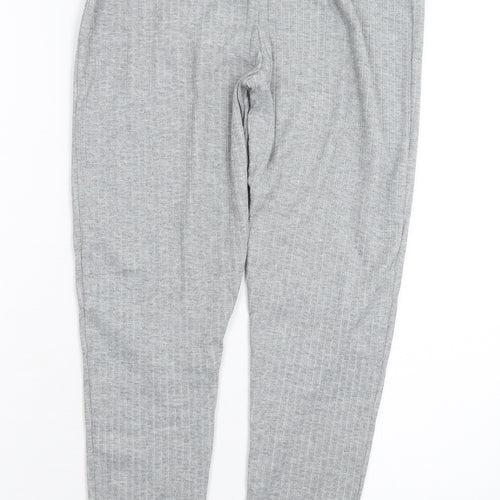 Boohoo Womens Grey   Capri Leggings Size 8 L27 in