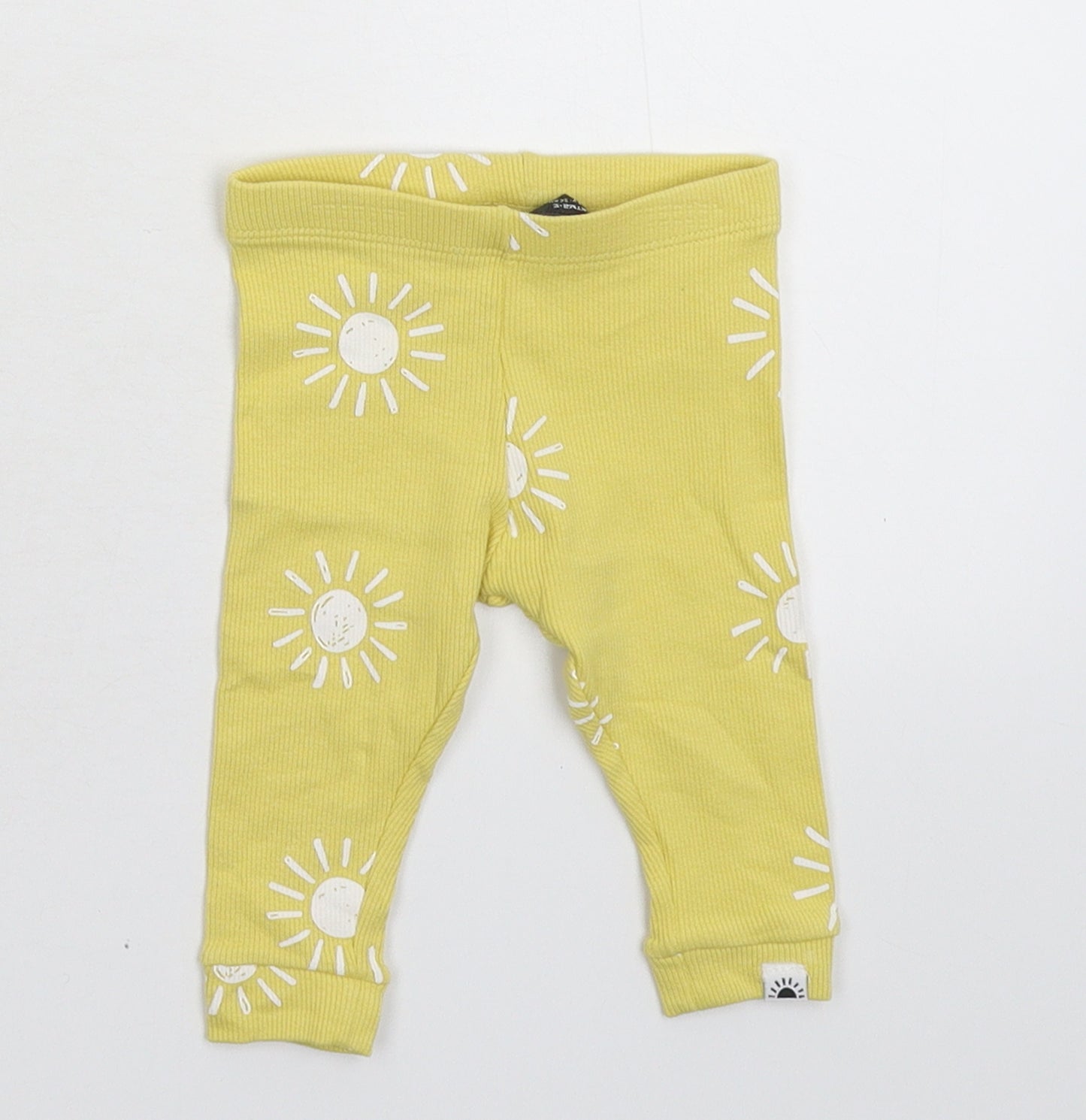 Primark Baby Yellow   Capri Trousers Size 3-6 Months