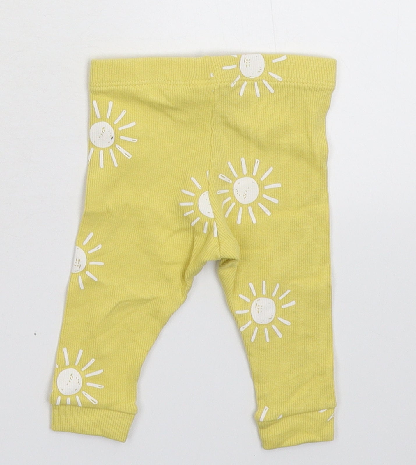Primark Baby Yellow   Capri Trousers Size 3-6 Months