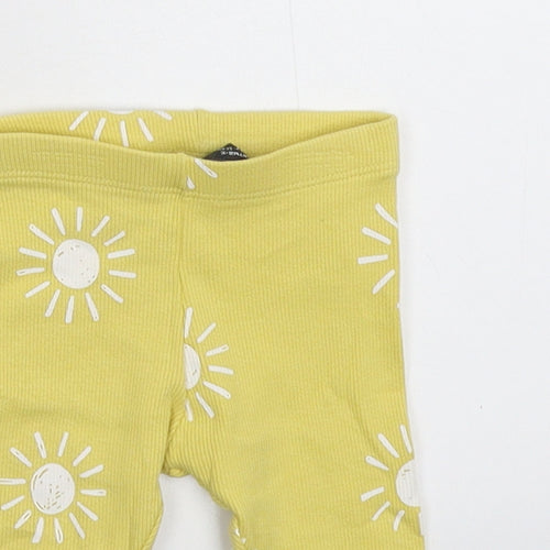 Primark Baby Yellow   Capri Trousers Size 3-6 Months